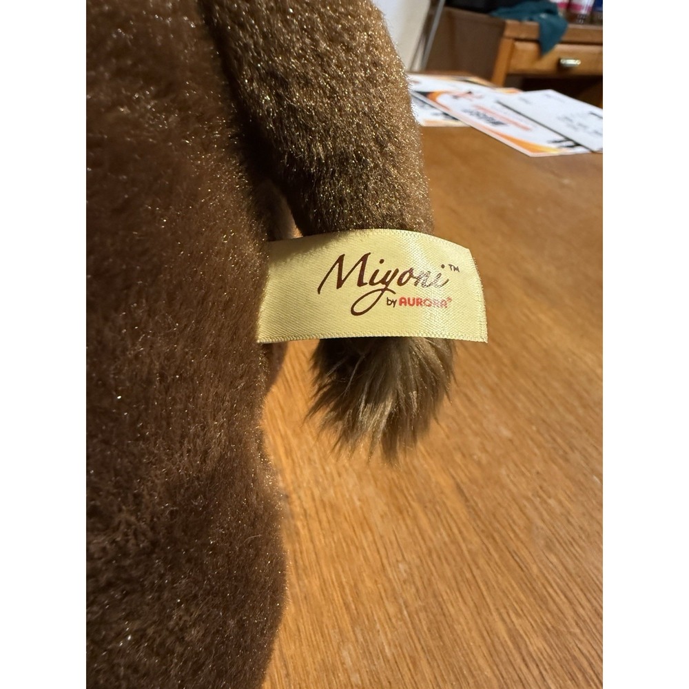 Aurora Miyoni American Bison Buffalo Plush 13" Stuffed Animal Brown Soft Toy '21 - Picture 5 of 9